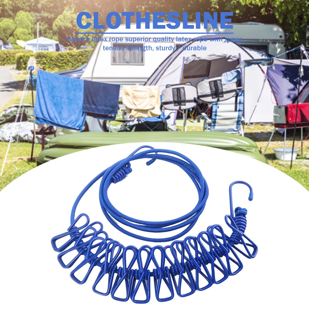 Clotheslines For Outside Nylon Collapsible Washing Line With Wind  Resistance Camper Must Haves Rope For Drying Clothes Bed - AliExpress