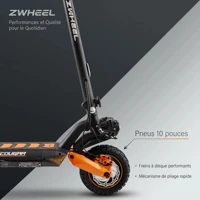 Trottinette Électrique Adulte 1200W, 60km Autonomie, Batterie 48V 20Ah, Pliable, Pneus 10", Frein à Disque, 25 km/h 6