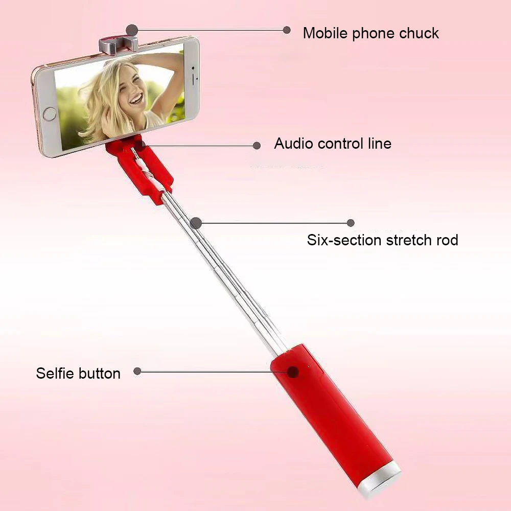 Selfie Stick Sports Camera Selfie Stick Cell Phone Selfie Stick Smartphone Selfie Stick Selfie Stick For Phone Mobile Cell Holder Stand Smartphone Monopod Telescopic Pole Retractable Extendable
