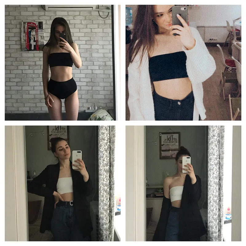 Description Picture 3 of itemM-XL Strapless Bras Women's Tube Top Bra Female Sexy Crop Top Seamless Tube Tops Girls Nonwire Bandeau Underwear Intimates