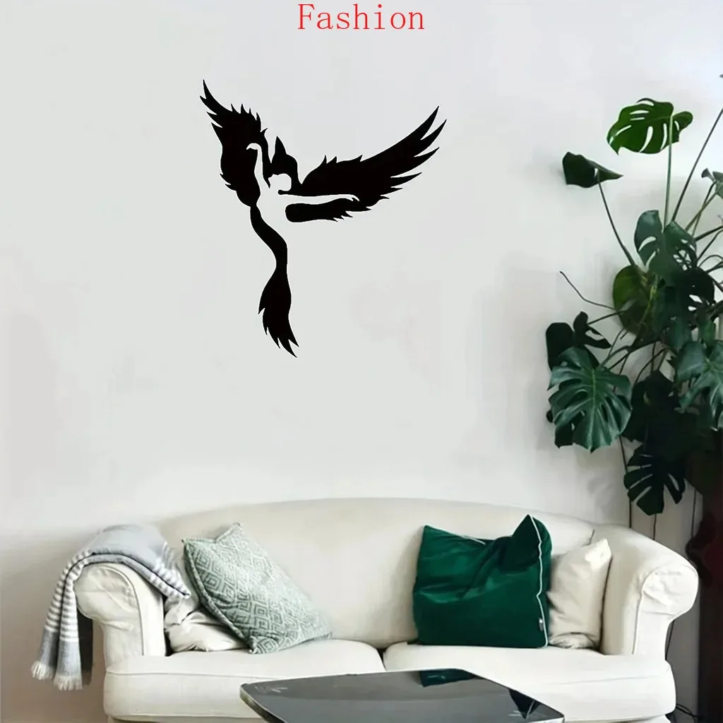 

1pc Metal Phoenix home Decor Human Shaped Phoenix Wall Hanging Art, Iron Wall Sculpture decor, Phoenix Modern Wall Silhouette