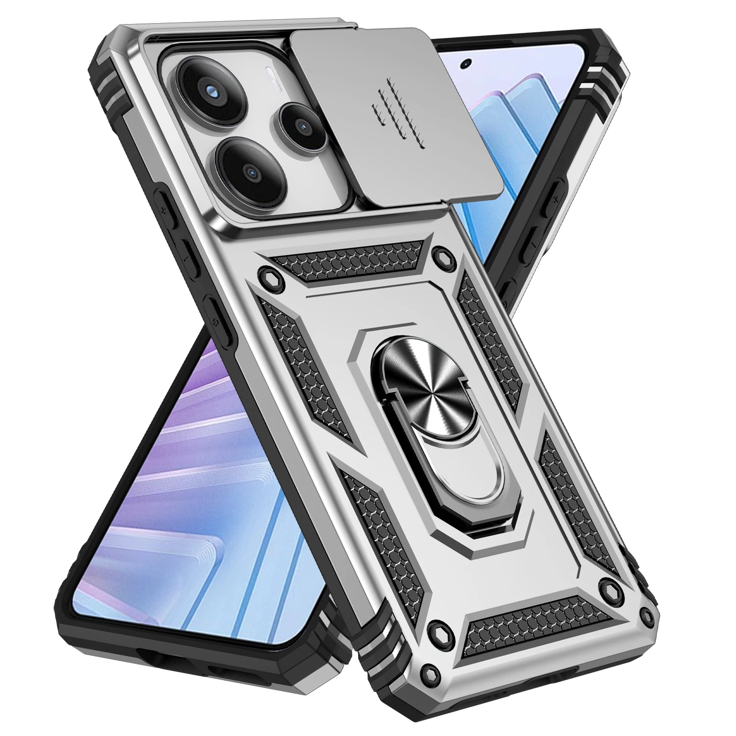 Military-Grade Heavy Duty Shockproof Armor Case with Kickstand