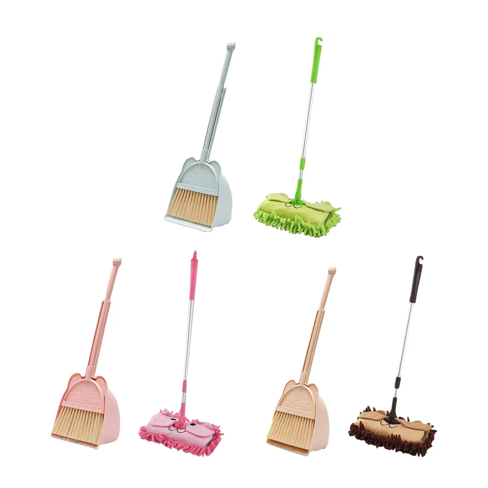 

Mop Little Housekeeping Helper Set Toddlers Cleaning Toys Set Children Cleaning Broom Dustpan Set for Age 3-6 Birthday Gifts