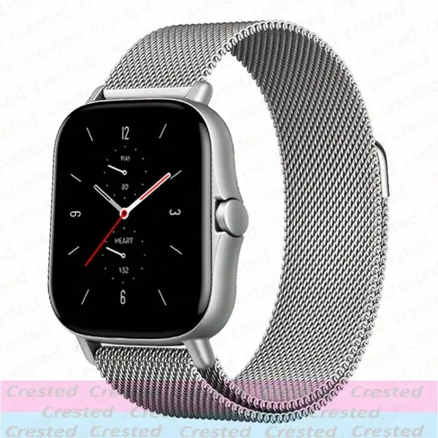 Sleek Milanese Metal Watch Bracelet - Adjustable 20mm/22mm Band