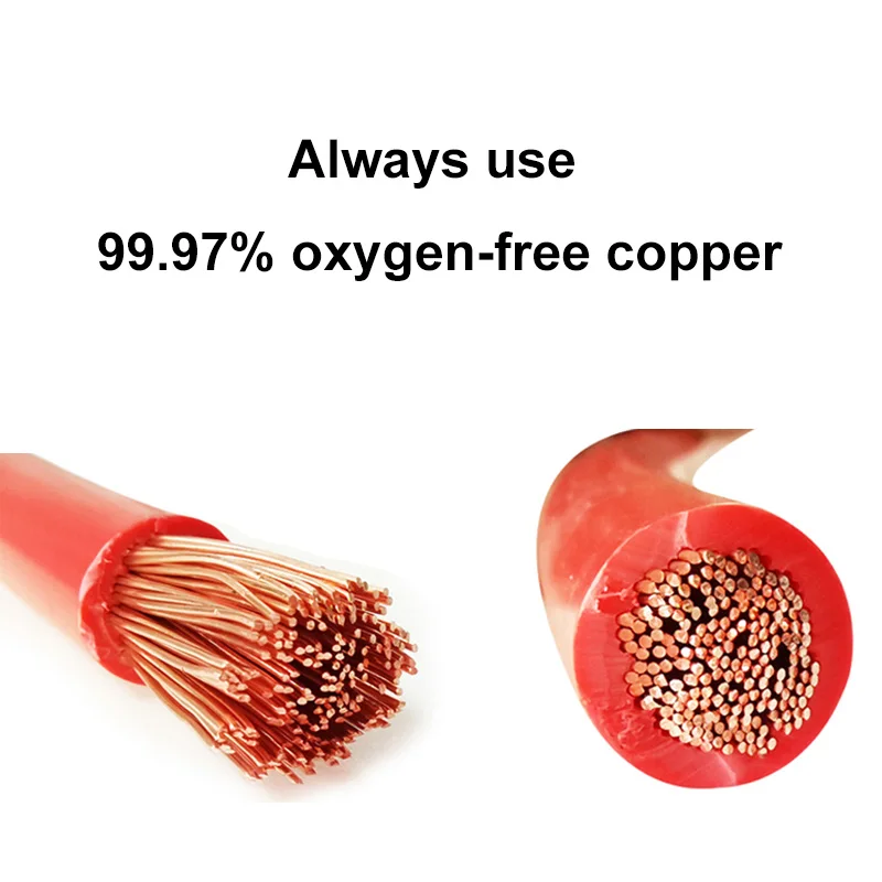 AUTOXBERT Lot De 4 Anneaux AWG 60 Cm - Calibre 20 Mm² - Câble