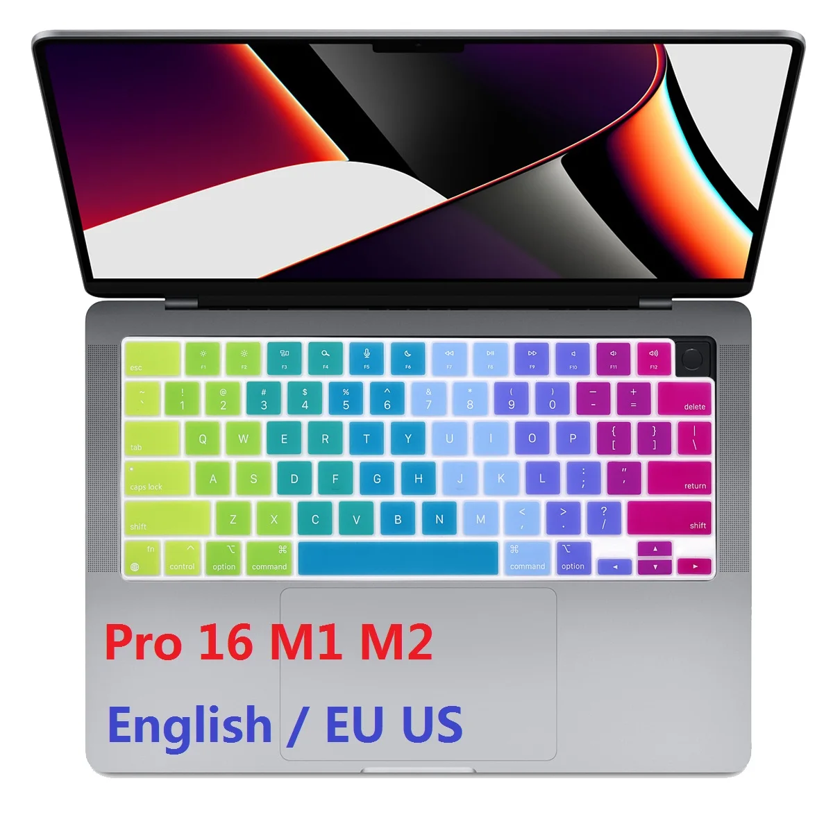 Tpu Skin Per Macbook Pro 16 M2 M1 A2485 A2780 2022 2021 Eu Us Cover Per Tastiera Inglese Per Macbook Pro 16 M1 M2 Protezione Per Tastiera