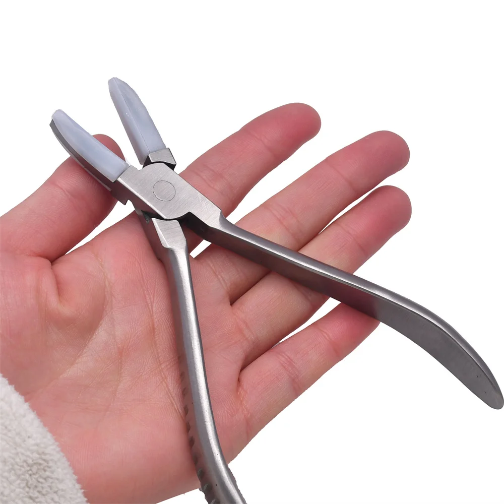 1Pcs 스테인레스 스틸 바늘 코 펜치 나일론 플랫 플라이어 쥬얼리 세공 도구 만들기
