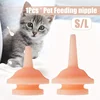 10pcs Universal Pet Feeding Nipple Mini Cat Silicone Feeding Pacifier for newborn Kittens Puppies Rabbits Small Animals 3