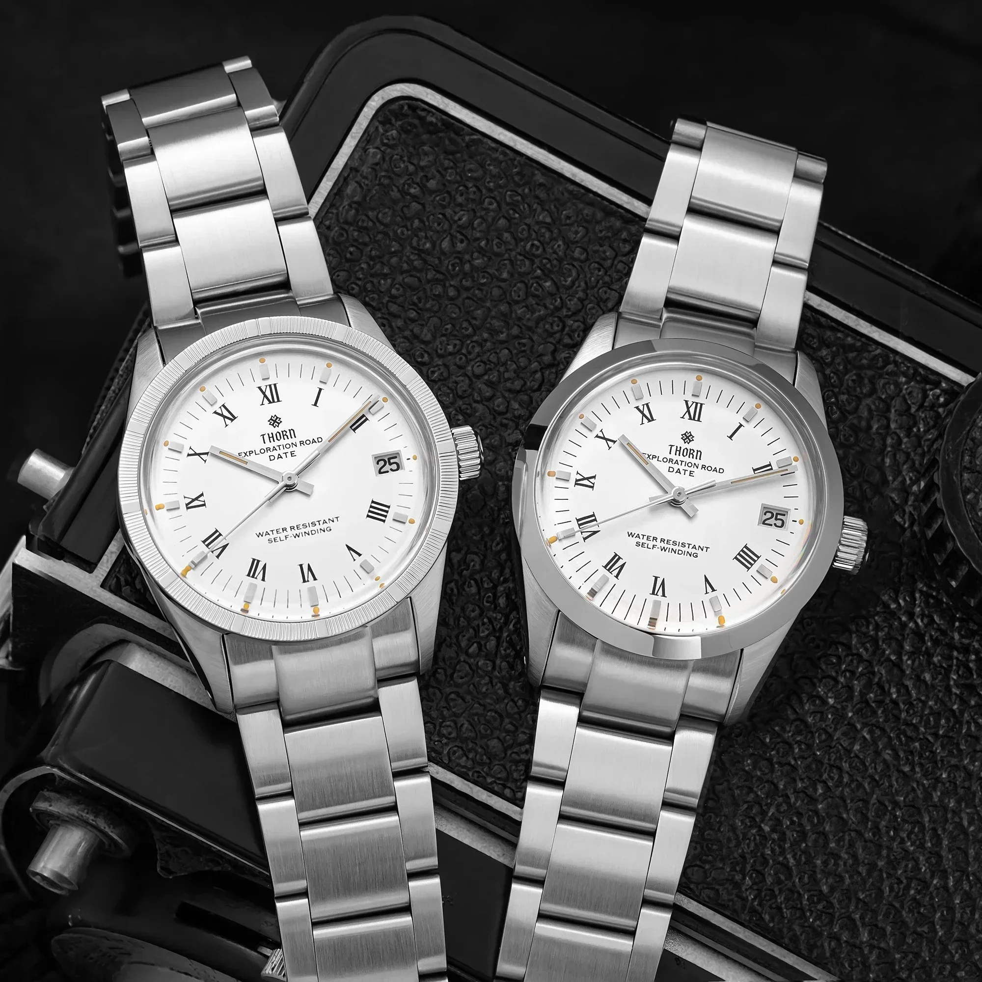 THORN T004 34mm Retro Men's Watch Automatic Movement Watch