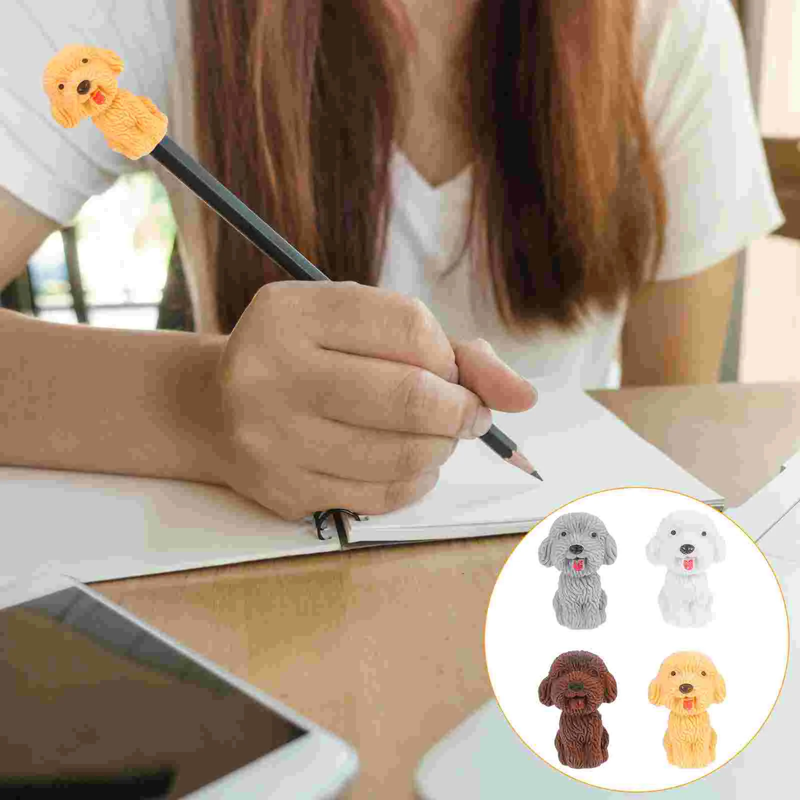 

20Pcs Dog Erasers Rubber Erasers Stationery Supplies for Kids Student (Random Color)