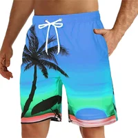 Summer Hawaii New 3D Fruits Print Beach Shorts Palm Trees Graphic Swimming Trunks For Men Fashion Cool Board Shorts Pants Homber 1