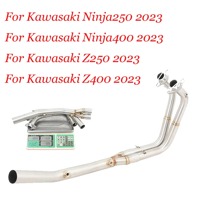 For Kawasaki Z400 Z250 Ninja 400 250 2023 Slip-on Exhaust System Motorcycle Header Link Pipe Slip On Original Muffler Escape