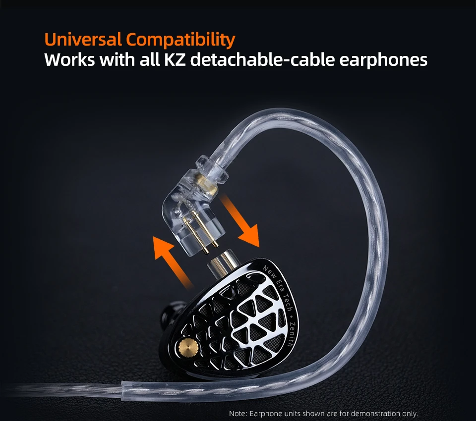 KZ Cable 3.5mm Silver Plated Upgrade Earphone Cables With Dual Mic C PIN IEM Wire For Castor AS16 ZS10 PRO X EDX ZSN PRO 2 D-Fi