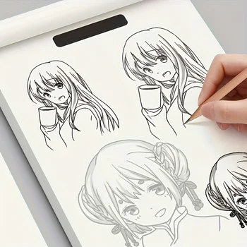 Libro di disegni a linee di personaggi anime per principianti | Quaderno da disegno da 48 pagine con linee di contorno | Ideale per cartoni animati e stilisti di fumetti