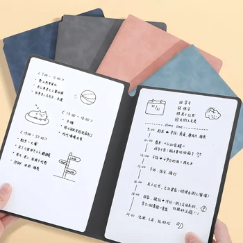 Quaderno Portatile A5 in Pelle con Lavagna Magnetica, Blocco Note Riutilizzabile, Planner Settimanale, Organizer Elegante per Ufficio e Pianificazione Quotidiana