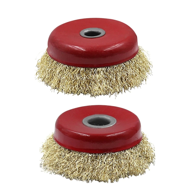

Industrial Grade Wire Brush for Angle Grinder Bowl-type Wire Brush Inner Hole 10/16mm Optional for Workshop Household