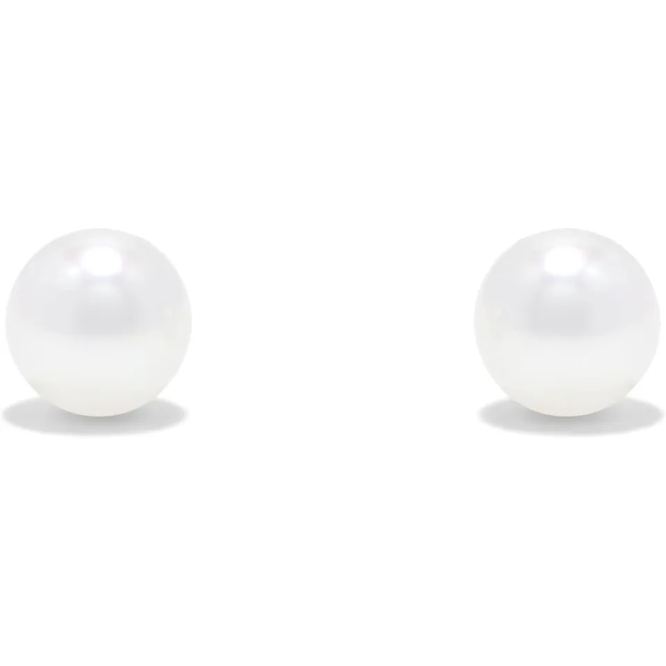 Elegant Freshwater Pearl Sterling Silver Stud Earrings