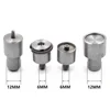 10mm/12mm/12.5mm Metal Snap Tool Kit 1Set Mold Interface M6 Thread/19mm & 50Sets Buttons Mould Fasten Installer Buttons Setting 6