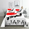 Japan Style 0.9/1.2/1.5/1.8/2.0m Fashion Digital Printing Polyester Bed Flat Sheet With Pillowcase For Woman Bedding Set 2