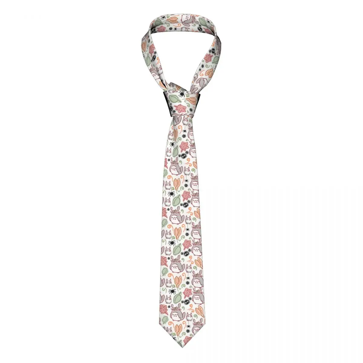 

Custom My Neighbor Totoro Ties Men's Classic Silk Japanese Anime Manga Neckties for Wedding