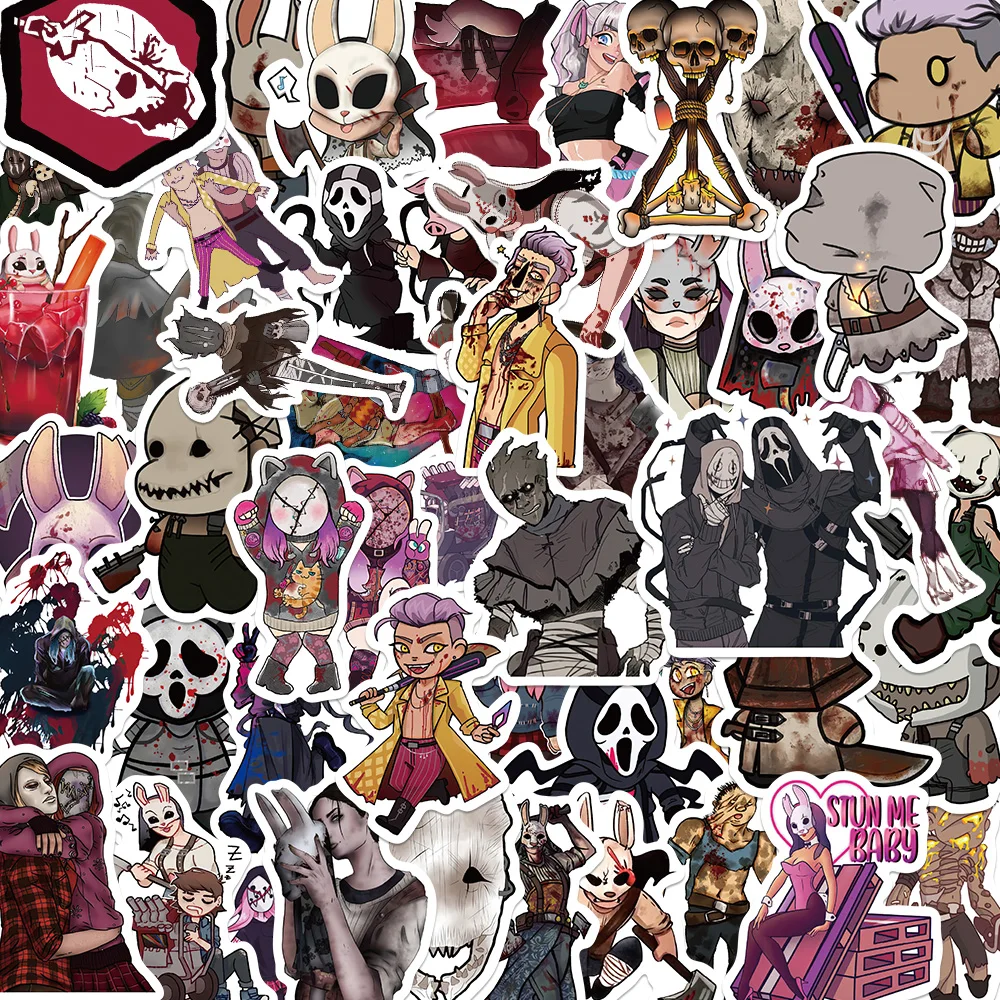 50Pcs Retro Game Dead By Daylight Sticker Cartoon Creative Graffiti Phone Ipad Bagagli Guitar Decor Adesivo Impermeabile All'Ingrosso