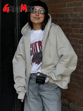 Oversize Zip-Up Hoodie for Women