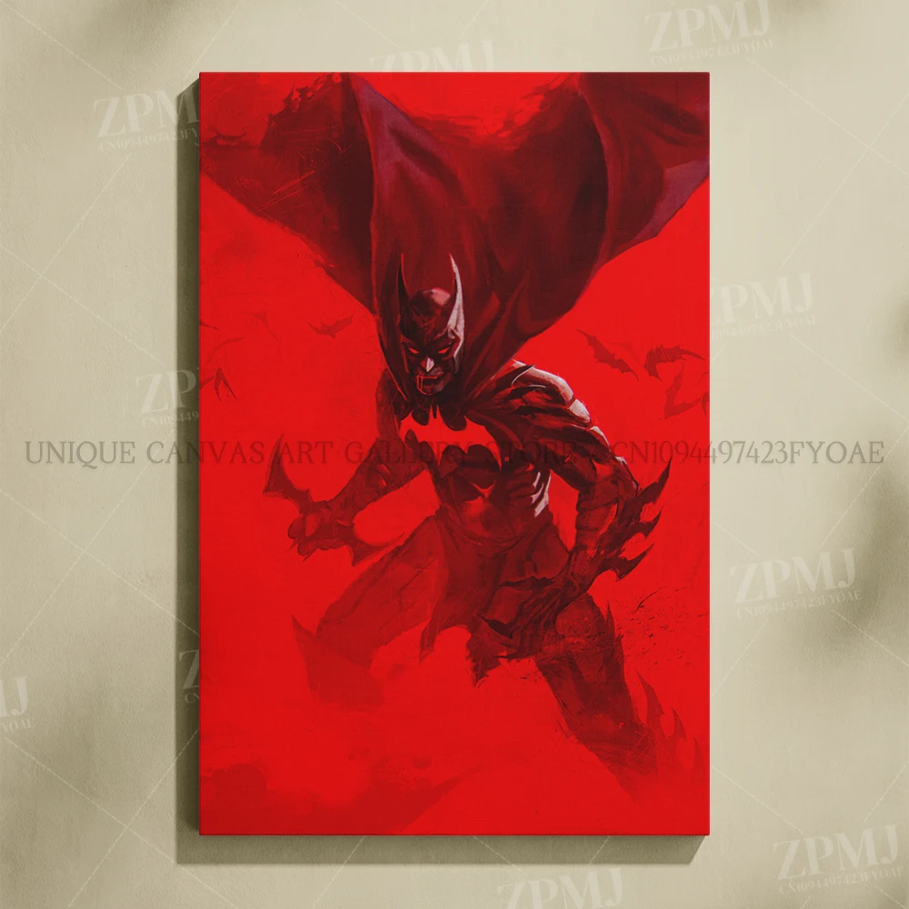 Justice League Superhero Batman Wall Art - Canvas Home Decor Poster Prints