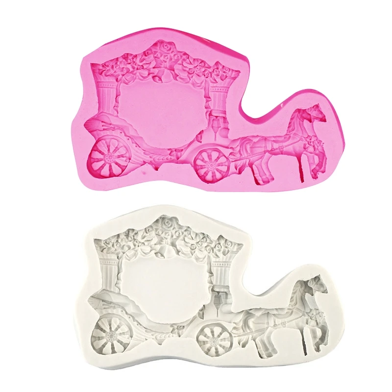 

Chocolate Moulds Silicone Material Retro Carriage Mould Candy Mold Dropship