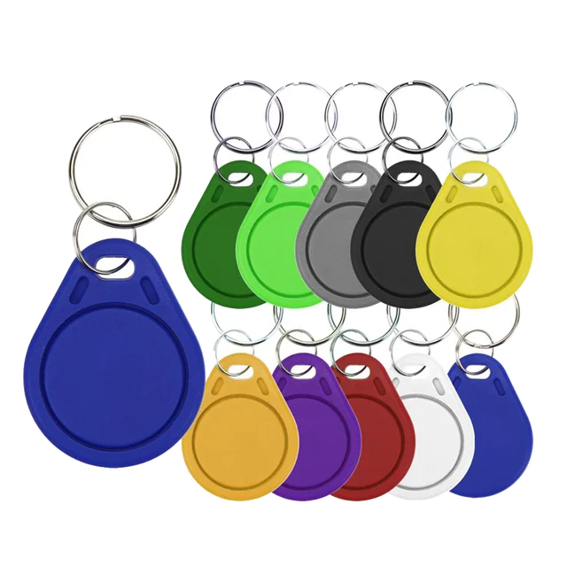 5YOA 5/10PCS RFID Access Control Clone Badge NFC Smart Chip 0 Block Rewritable Copy Key Fob 13.56MHZ 1K S50 Duplicator Copy Tag 6