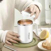 500ml Thermos Coffee Cup with Straw Stainless Steel Coffee Cup Mug with Lid Thermal Bottle for Coffee Mugs Thermal Cup Carry Mug 1