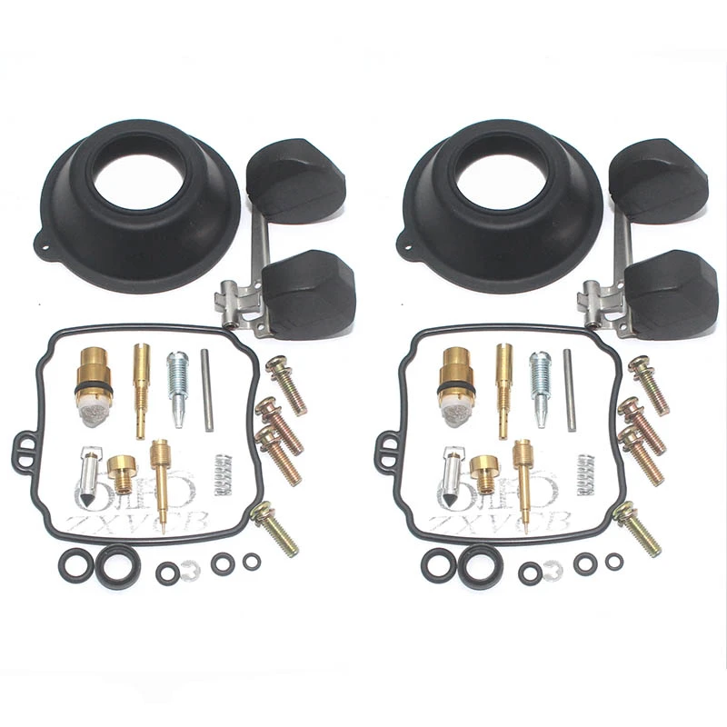 2 Carburetor Rebuild Kits For Yamaha XVS650 V-Star 1998-2016 – Includes Float, Gaskets & Parts