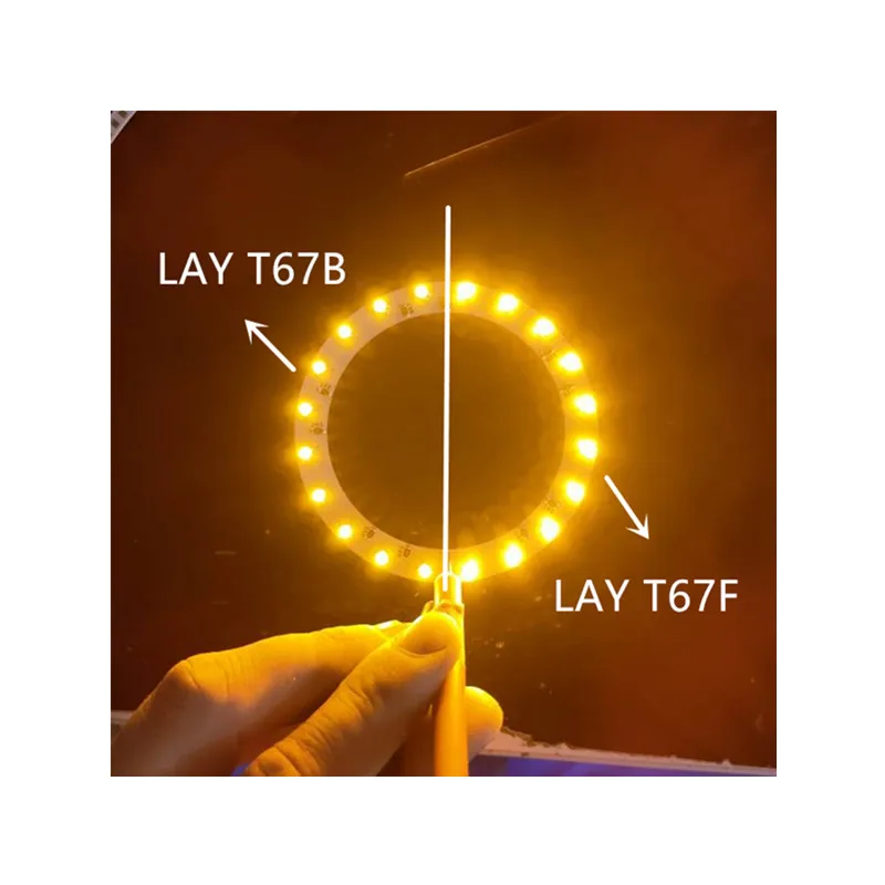 Фото 50 шт. Двухцветные светодиодные лампы smd LAYT67F LAY T67F, , 3528 янтарного и желтого цветов, 0,1 нм + нм, 50 мА, 2 в, Вт №3