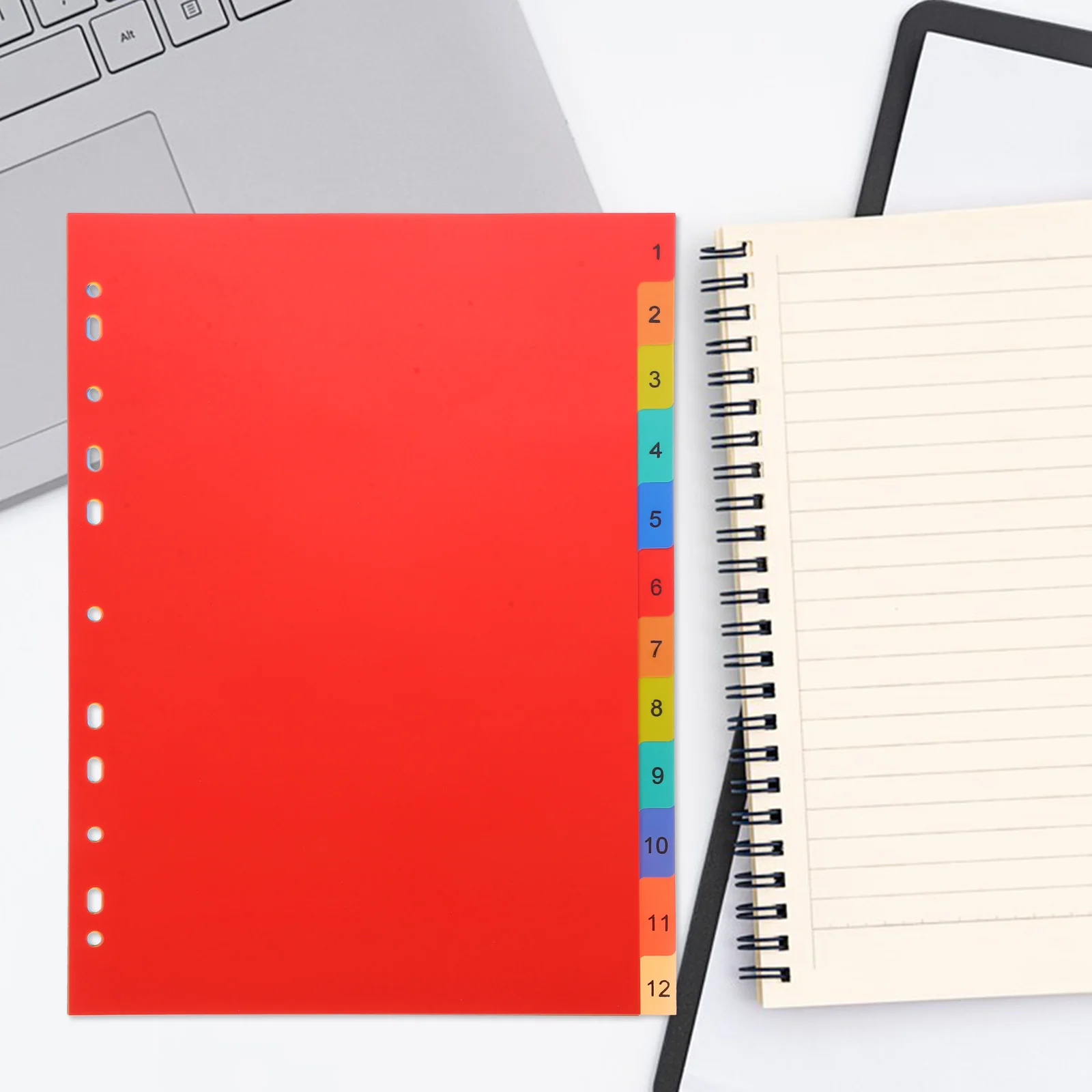 Notebook Binder Divider A4 Separated Loose Leaf Page Dividers Folder Number File Pp Book Binder Plastic Binder Tabs Book Dividers A4 Page Marker