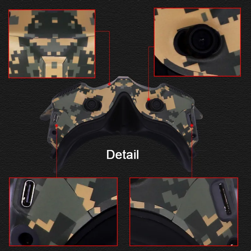PVC Stickers for DJI Avata Goggles 2 Glasses Scratch-proof Protection Film Decals Decorative Sticker Avata Drone Accessories