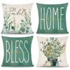 Spring Bohemia Style Geometry Pillowcase Sweet Home Geometry Flower Design Cushion Cover For Family Home Sofa Spring Decor 45x45 1