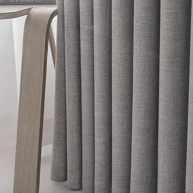 Tende oscuranti in lino Asazal per soggiorno camera da letto Decorazione ombreggiante completa di alta qualità Tende per finestre opache moderne di lusso 4