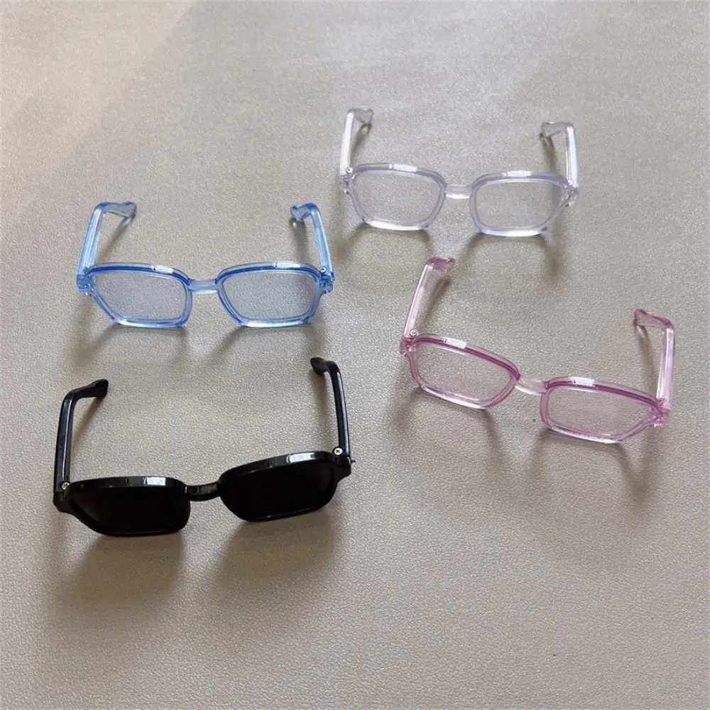 Square Frame Doll Half Frame Glasses Mini Toy Facial Decoration Mini Stuffed Doll Headset Lensless Retro