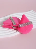 3 件套 Diamond Triangle Powder Puff Face Makeup Tool Sponge Velvet Soft Smooth Facial Beauty Makeup Sponge Cosmetics Accessories 2