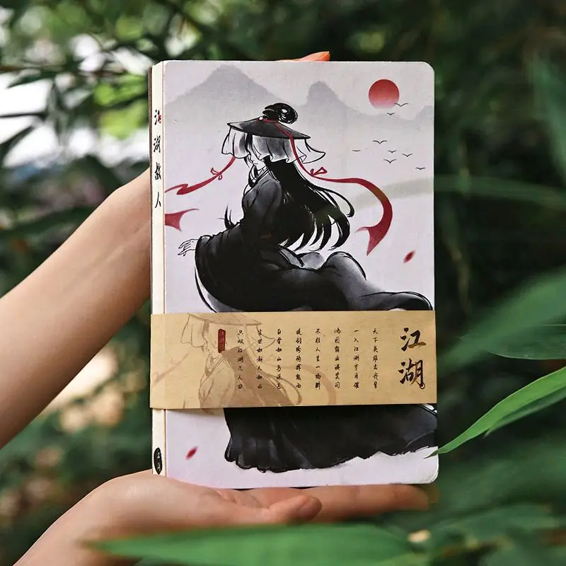 

A5 Chinese Style Notepad Cute Notebook Stationery Student Memo Pads Costume Style Notepad Beautiful Diary School Notebook