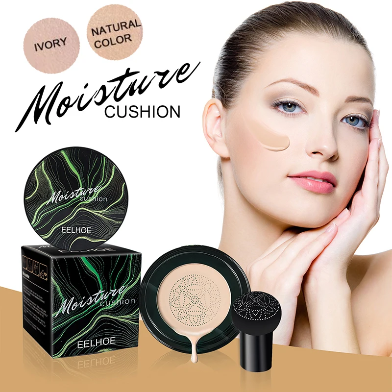 

Air Cushion CC Cream BB Cream Foundation Mushroom Head Concealer Moisturizing Waterproof Makeup Cosmetics Face Base Tone Make