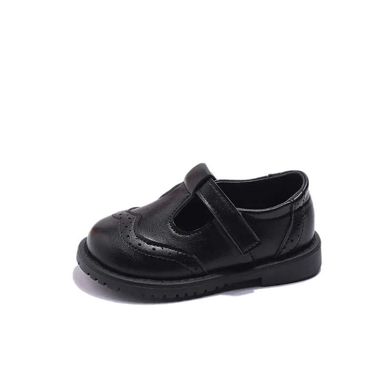 British Kid Shoes Spring New Children Leather Shoes Versatile Girls' Shoe Fashion Princess Shoe Trendy Casual Boys'