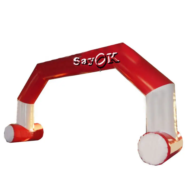 

8x4mh Inflatable Arch With Start Line Banners Outdoor Inflatable Racing Archway For Advertising Sport Games School