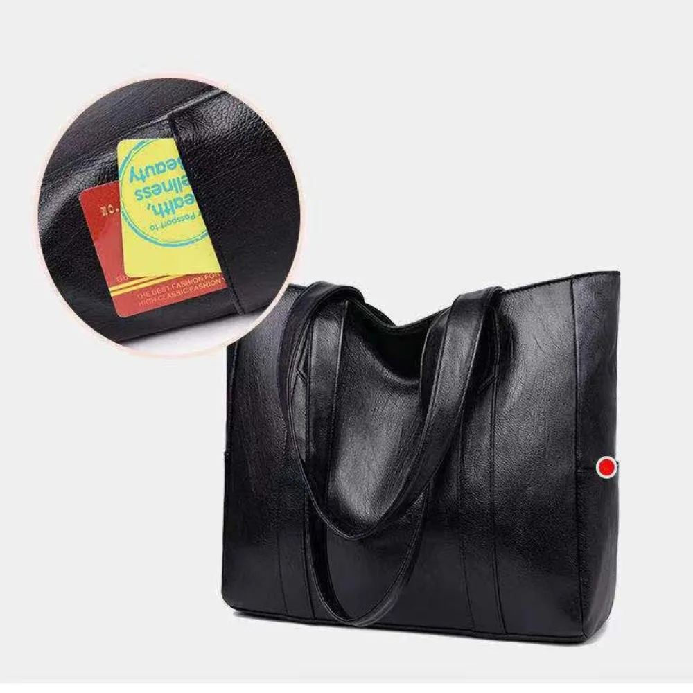 Tote Bag Beg Tangan Wanita Tote Bag Leather Handbag Besar Shoulder Bag Women Handbag Woman Bag Perempuan - 3