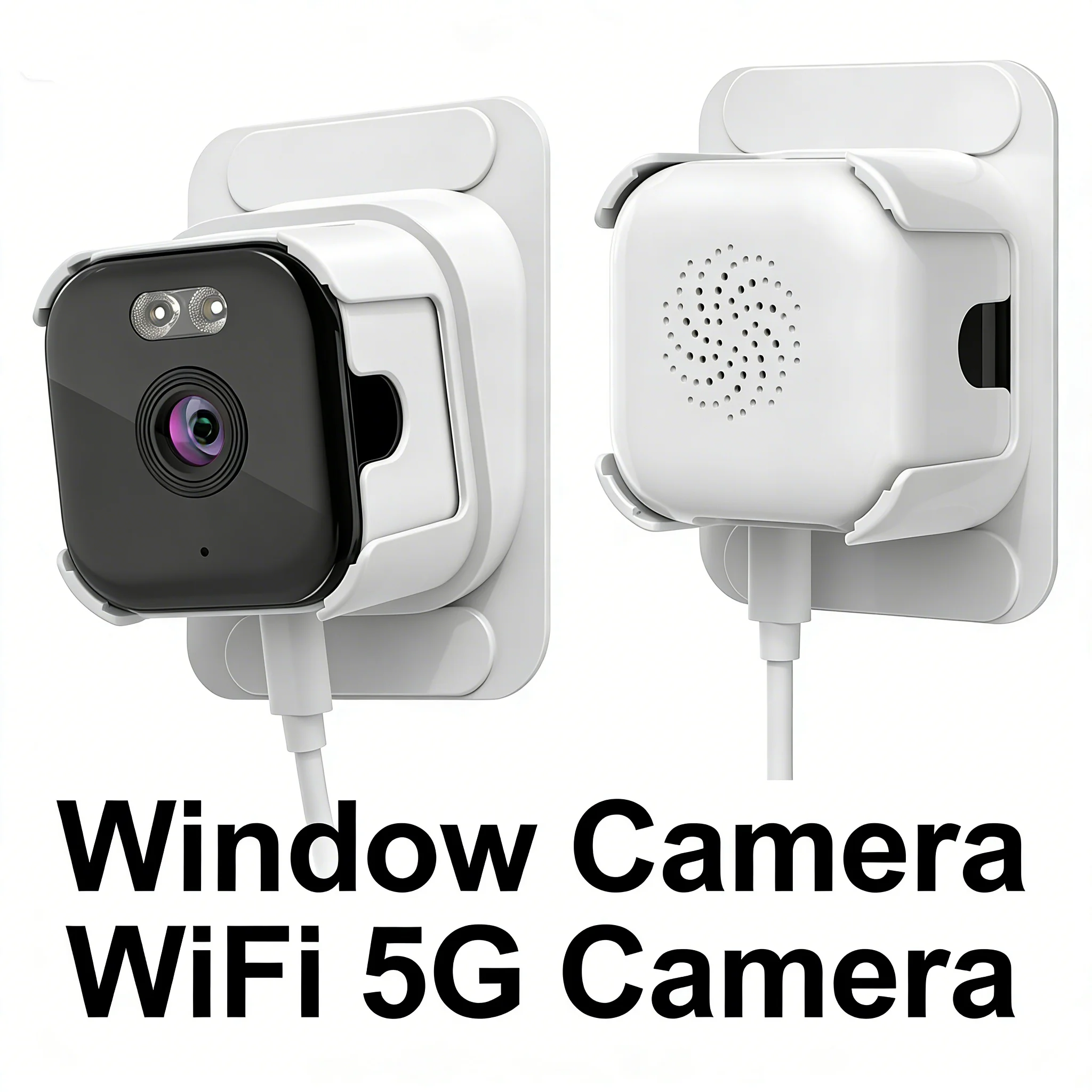 2.4/5GHz WiFi Window Camera 3MP Full Color Night Vision Indoor Security Cam, Through Window Surveillance Replace Outdoor Camera 1