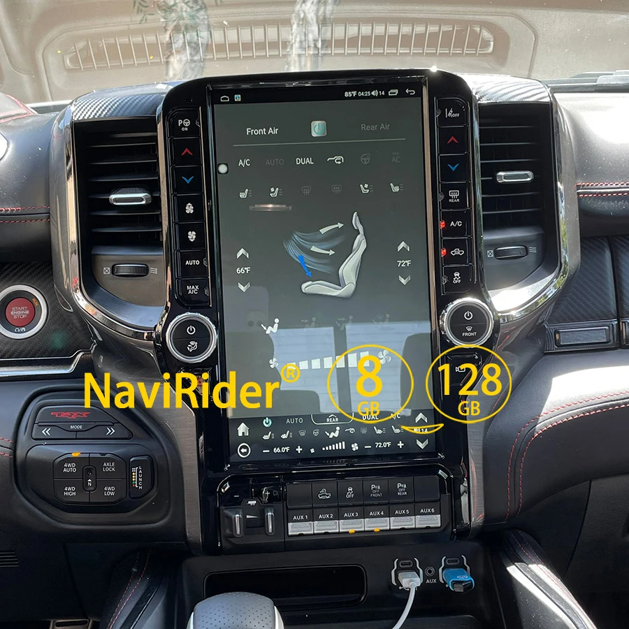 Big Qled Screen Stereo Navigation For Dodge Ram 2019 - 2023 Android Media Video