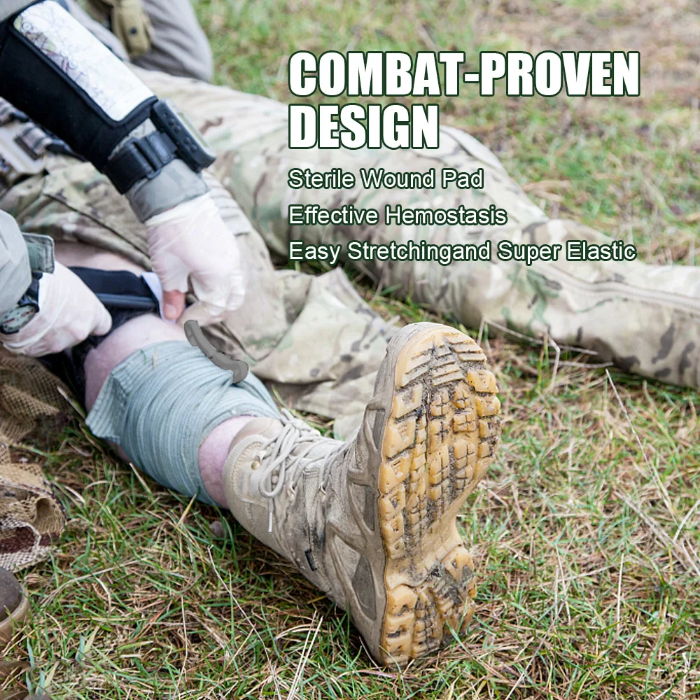 Bandage Trauma Kit first aid kit wound bandage medical wound dressing tourniquet kit tactical tourniquet Emergency Compression Tourniquet Medical Dressing Sterile Roll Bandage High Elastic First-aid Outdoor