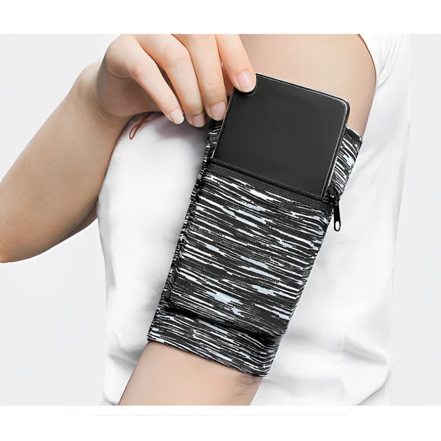 Zipper Running Bags Lightweight Wrist Wallet Pouch for Phone Key Card Sweatband Gym Fitness Sports Cycling Wristband Arm Bag 3