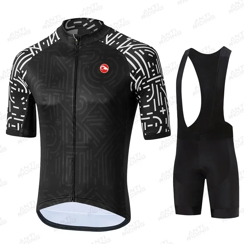 2025 Quick-Dry Cycling Jersey Sets Mountain Bike Uniform Summer Mens Cycling Jersey Set Road Bicycle Jerseys MTB Bicycle Wear 2