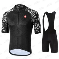 2025 Quick-Dry Cycling Jersey Sets Mountain Bike Uniform Summer Mens Cycling Jersey Set Road Bicycle Jerseys MTB Bicycle Wear 2