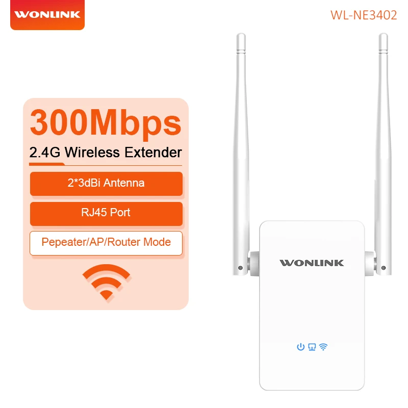 Répéteur WiFi Puissant 300Mbps Amplificateur WiFi 2.4GHz WiFi Range Booster WiFi Répéteur Extenseur Sans Fil Avec Port Ethernet - TV Son Photo
